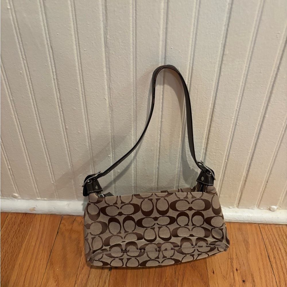 Coach Brown Signature Shoulder Bag